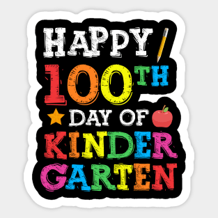 Happy 100 th day of kindergarten Sticker